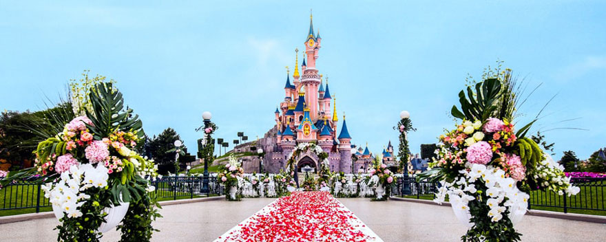 Disneyland Paris Castle wedding setting