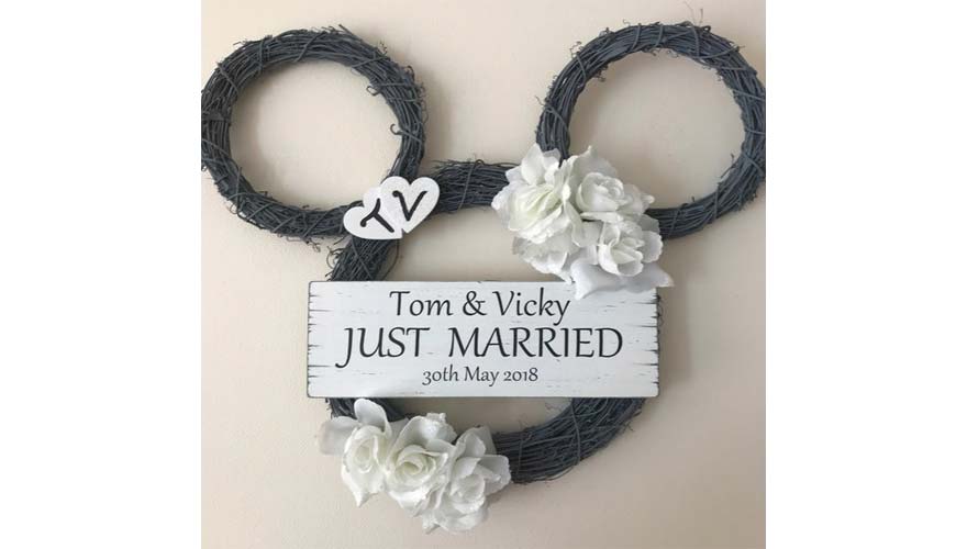 disney wedding wreath