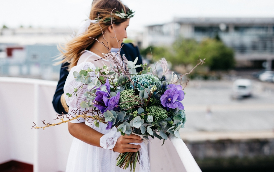 Bride with her Bouquet 