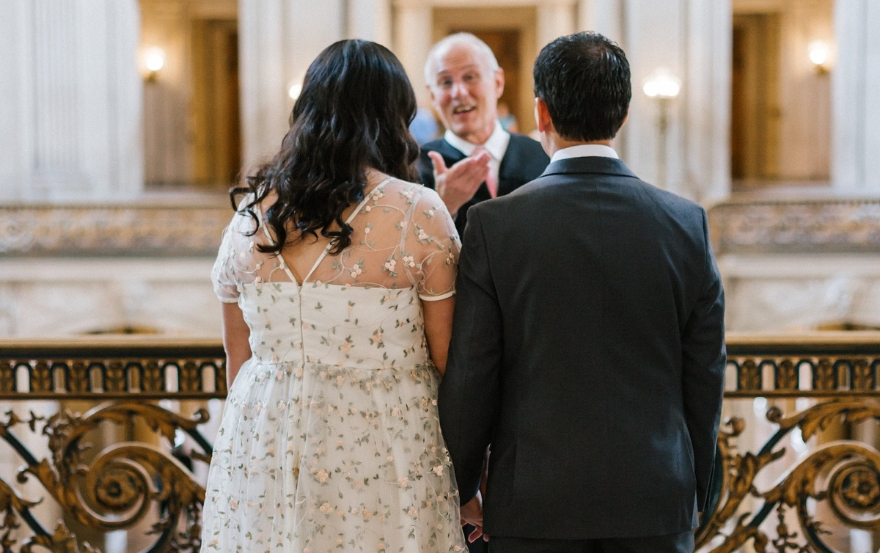 Bride and Groom Wedding Ceremony