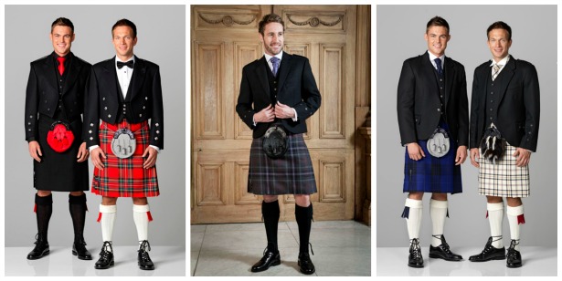 Kilts for the groom by Slaters | Confetti.co.uk