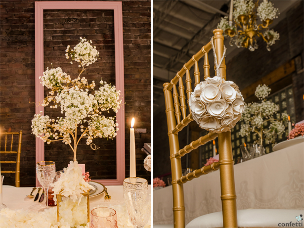 Pink and Gold Wedding Decor | Confetti.co.uk