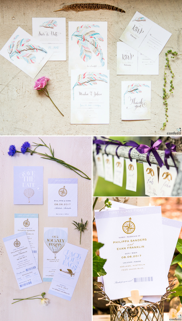 Themed Wedding Stationery | Confetti.co.uk