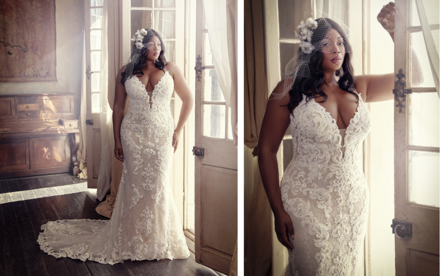 Plus size wedding dress 