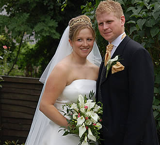 Claire and Chris real life wedding