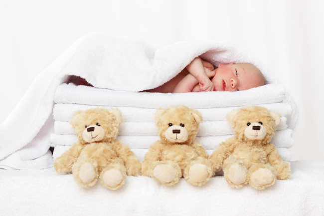 Baby and Teddy bears