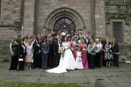 Nicola and Darrens real life wedding/