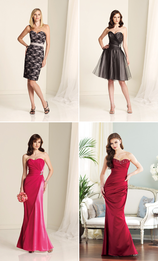 Selection of bridesmaid dresses Sophia Tolli