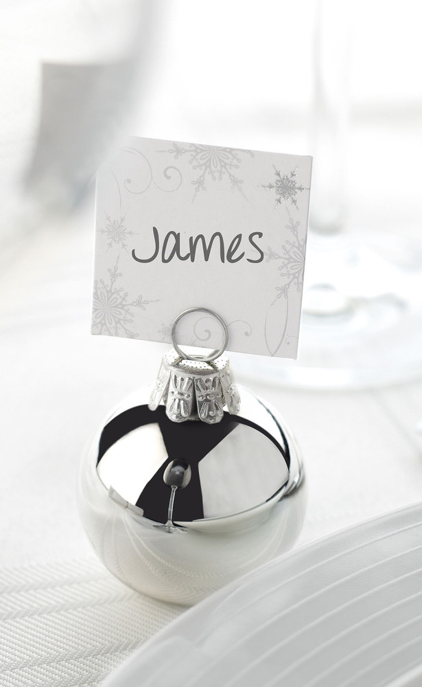 wedding card name tag holder winter