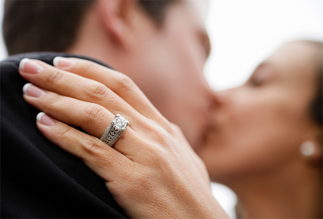 wedding kiss