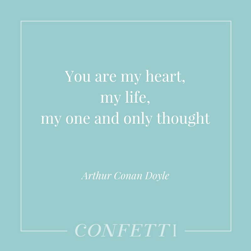 Quote about love from Arthur Conan Doyle