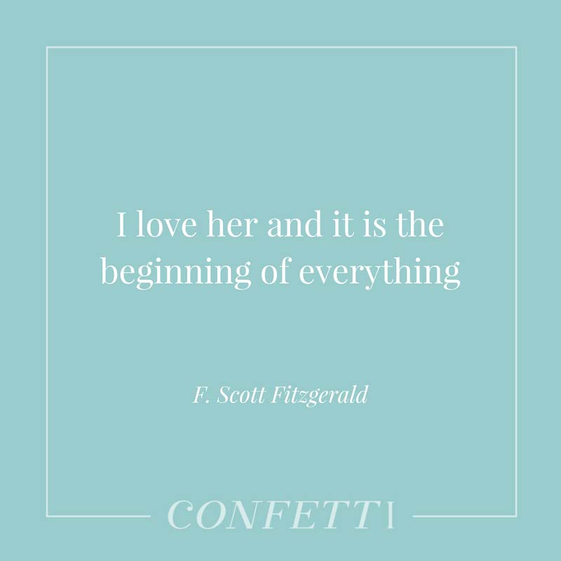 Scott Fitzgerald love quote