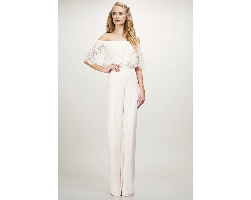 white jumpsuit for bridesmaids