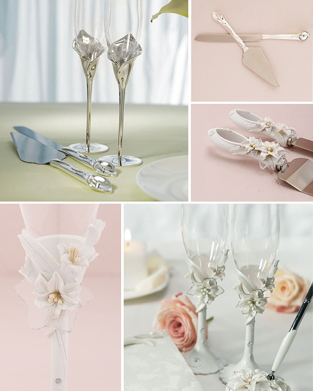 Cake Serving Sets and Toasting Flutes