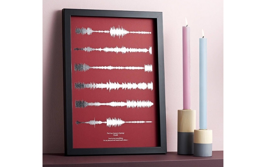 Song sound wave print