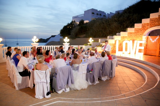 Wedding breakfast outside by Ibiza Wedding Shop | Confetti.co.uk