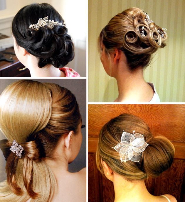 Bridal Hair Accessories curled hair