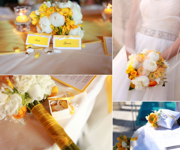 Weddings in Malta by Sarah Young Wedding Planner White and Yellow Bouquet