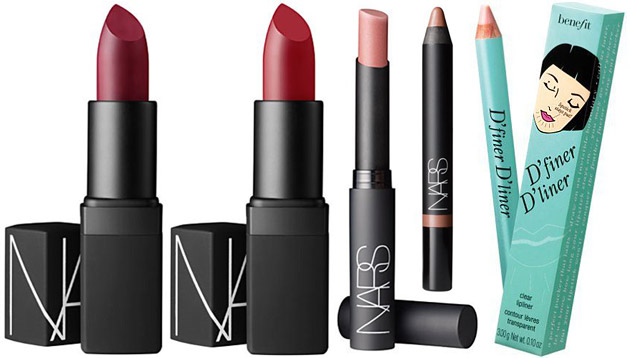 Lipsticks and Liners by NARS and Benefit