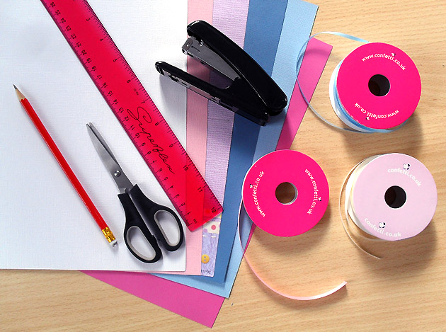 DIY Paper Hearts Supplies