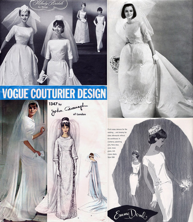 1960s Bridal Gowns & Veils