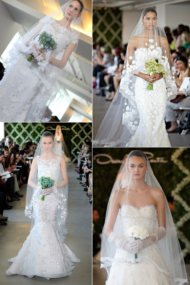 Oscar De La Renta 2013 Veils