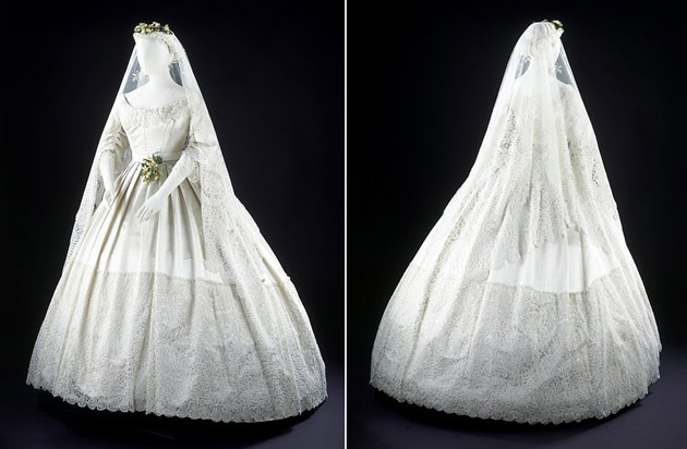 Victorian Wedding Gown & Veil