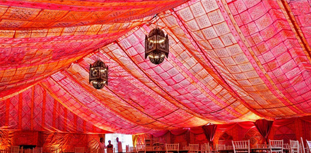 Bombay Boudoir Marquee Lining from Complete Chillout Company | Confetti.co.uk