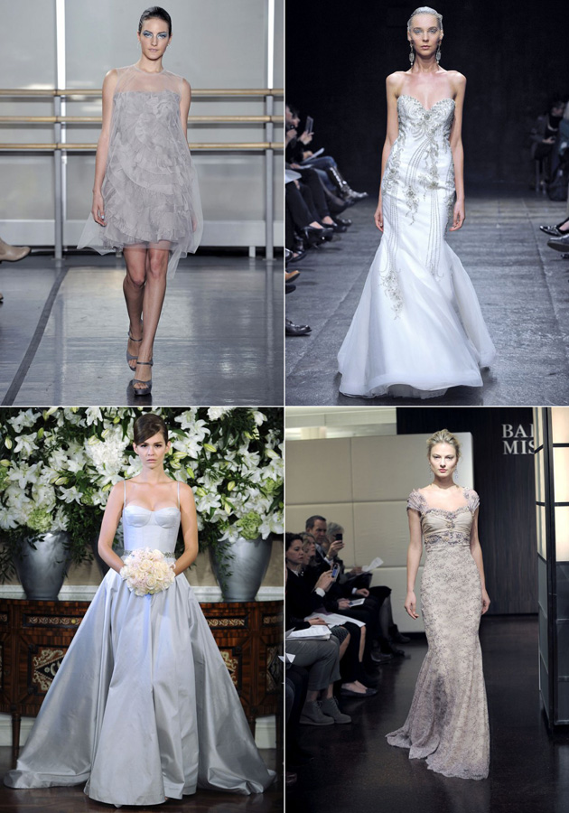 Silver Wedding Gowns Fall 2013