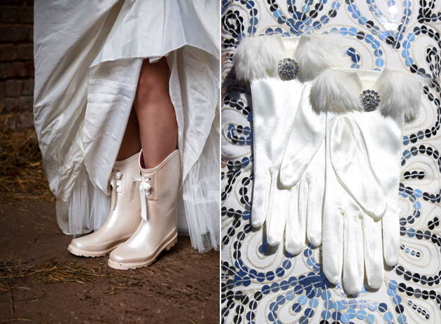 Weddington Wellies & Gloves by Etsy