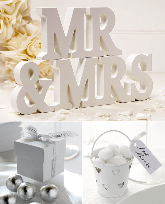 White Wedding Decor at the Confetti Shop