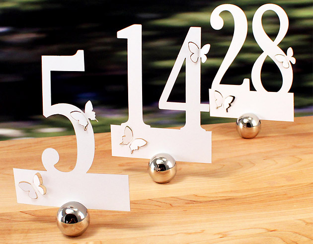 Ivory Wedding Table Numbers