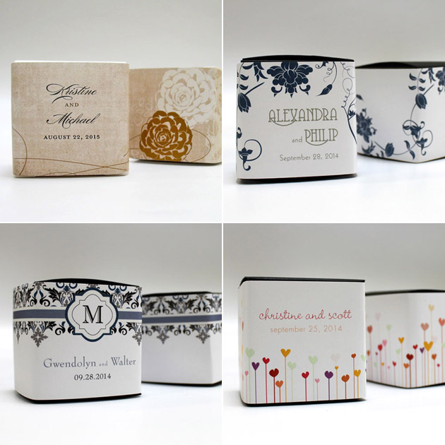 Wedding Favour Box Wraps at the Confetti Shop