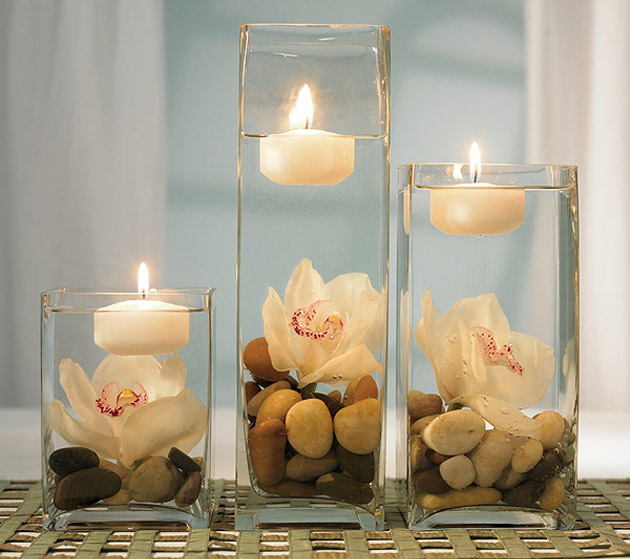 Centrepiece Square Glass Vases