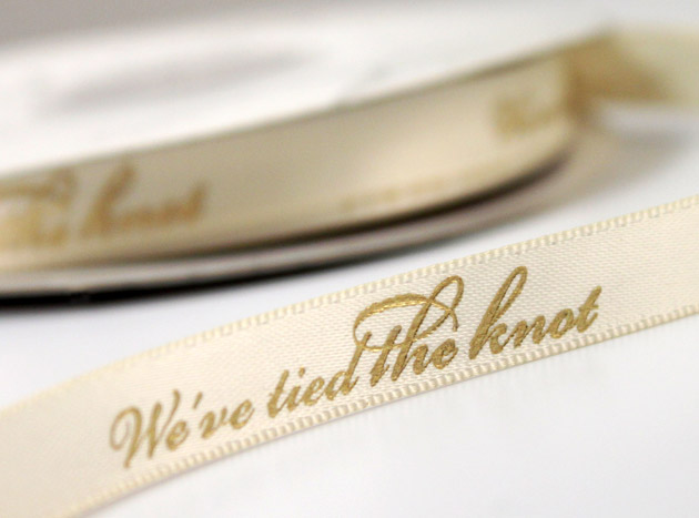 Vintage Style Personalised Wedding Ribbon