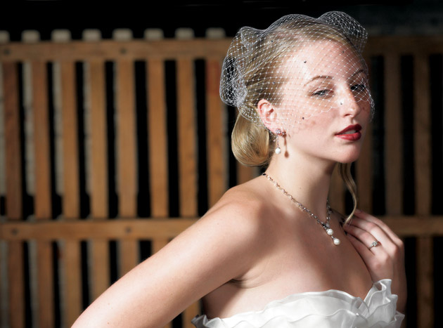 Birdcage Style Bridal Veil