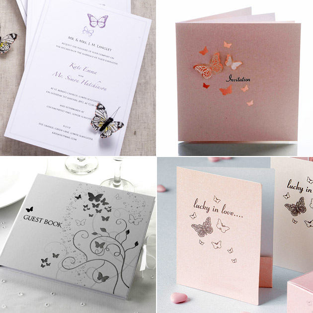 Butterfly Stationery Guest Book