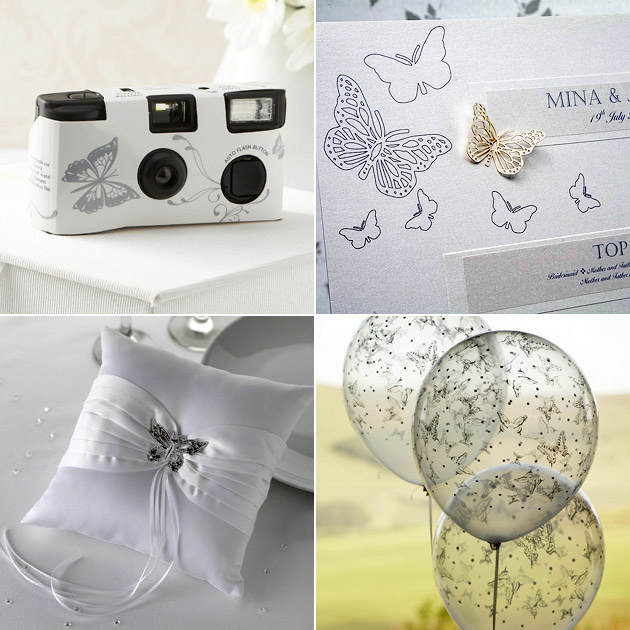  Butterfly Disposable Camera Table Plan Balloons Ring Cushion