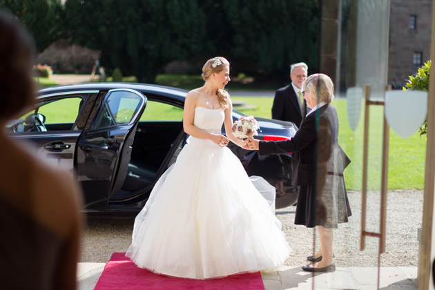 Bride Arriving At Ceremony Venue