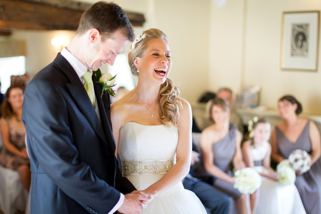 Bride And Groom at Wedding Ceremony