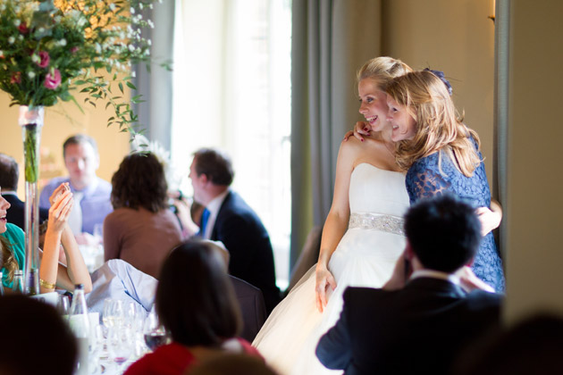 Newlyweds Arrive at Reception