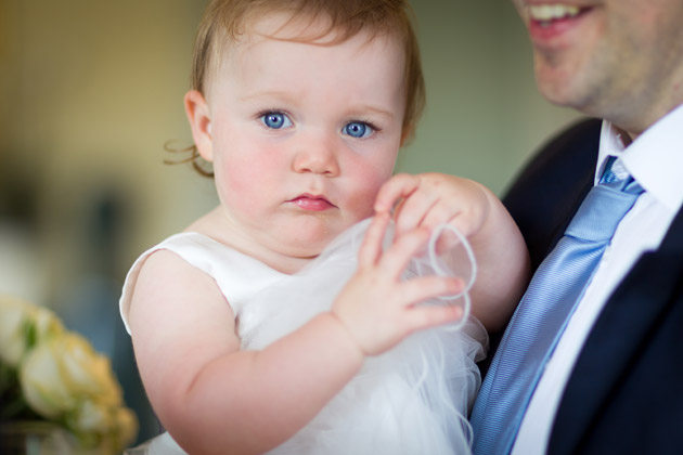 Beautiful Little Girl At Wedding