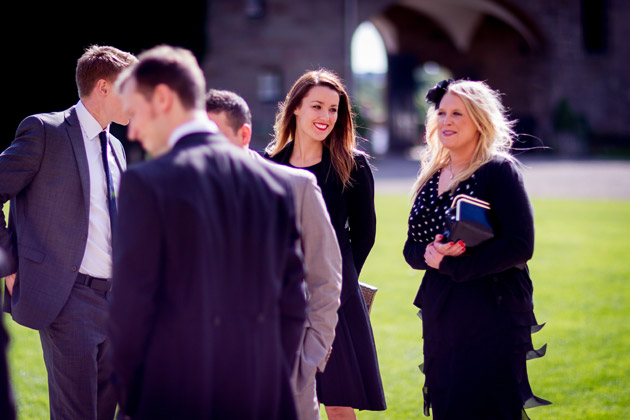 Guests Arriving At Wedding