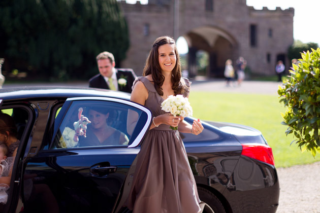 Bridesmaids Arriving At Ceremony