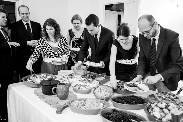 Guests at Wedding Buffet