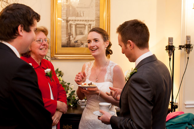 Bride with Wedding Guests