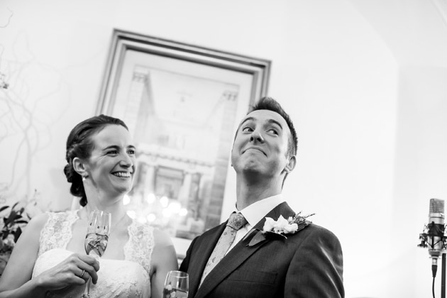 Bride and Groom at Reception