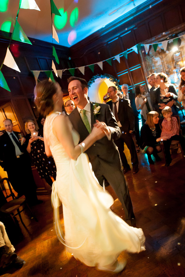 Bride and Groom Dancing