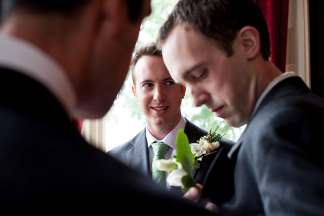 Groom With Two Best Men