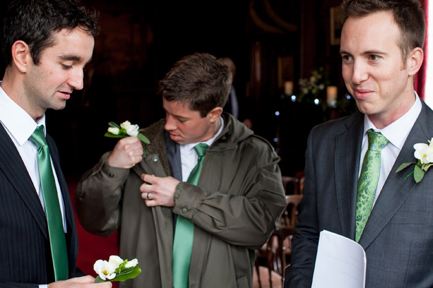 Groom With Two Best Men